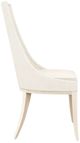 Caracole® Tall Order Caracole Classic Soft Silver Paint/White Dining Side Chair-2
