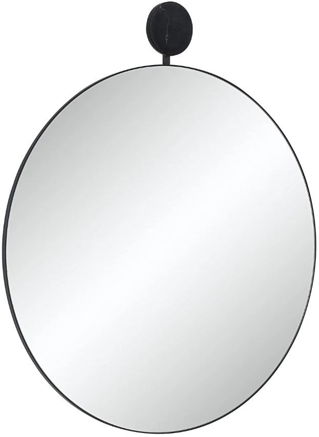 Renwil® Adamas Matte Black Accent Mirror-2