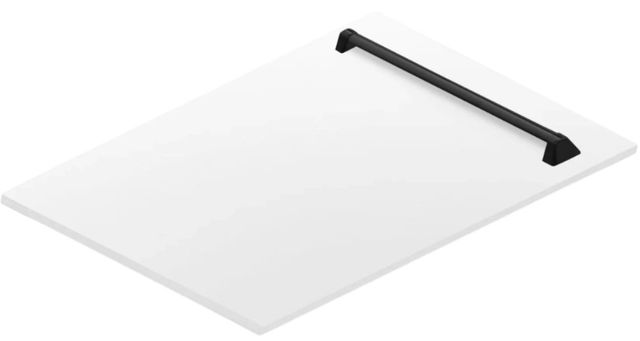ZLINE Autograph Edition Tallac 18" White Matte Dishwasher Panel-1
