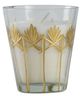A & B Home Clear/Gold/White Soy Wax Candle-1