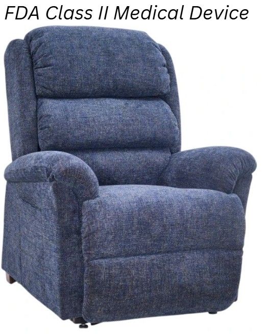 UltraComfort™ Polaris Midnight Medium Power Lift Recliner with 4 Motor Heat and Vibrating Massage-0