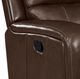 New Classic® Home Furnishings Linton Brown Dual Manual Reclining Sofa-5