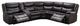 Mazin Furniture Darnell 3-Piece Cocoa Brown Modular Manual Reclining Sofa Sectional-1