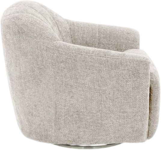 BarcaLounger® Millie Maze Tan Power Swivel Recliner-4