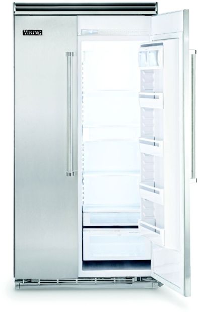 Viking® Professional 5 Series 42 in. 25.3 Cu. Ft. Stainless Steel Built-In Side By Side Refrigerator-1