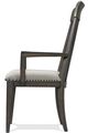 Riverside Furniture Forsyth Gray/Toasted Peppercorn Slat Back Arm Chair-2
