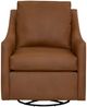Bassett® Furniture Customizable Sloan Leather Slope Arm Swivel Chair-1