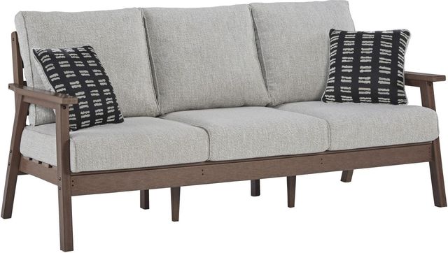 Signature Design by Ashley® Emmeline Beige/Brown Fabric/Polyethylene Outdoor Sofa