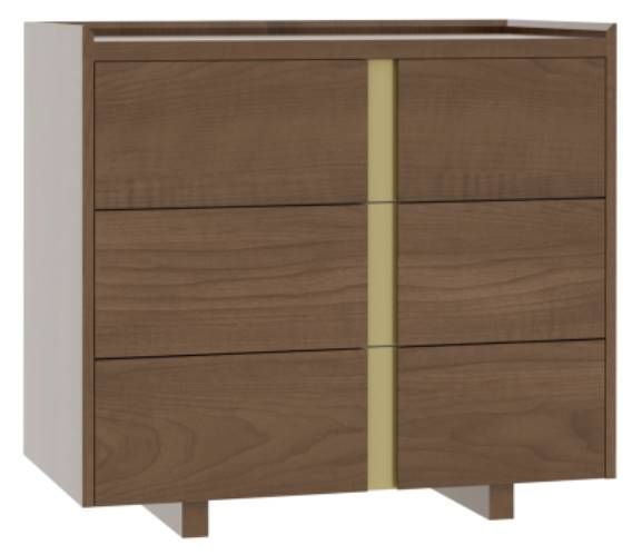 Country View Woodworking Verrado 36" Wood Legs Bedside Chest-0