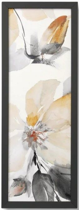 Stylecraft Neutral Clematis I Beige/Gray/Orange Wall Art-0