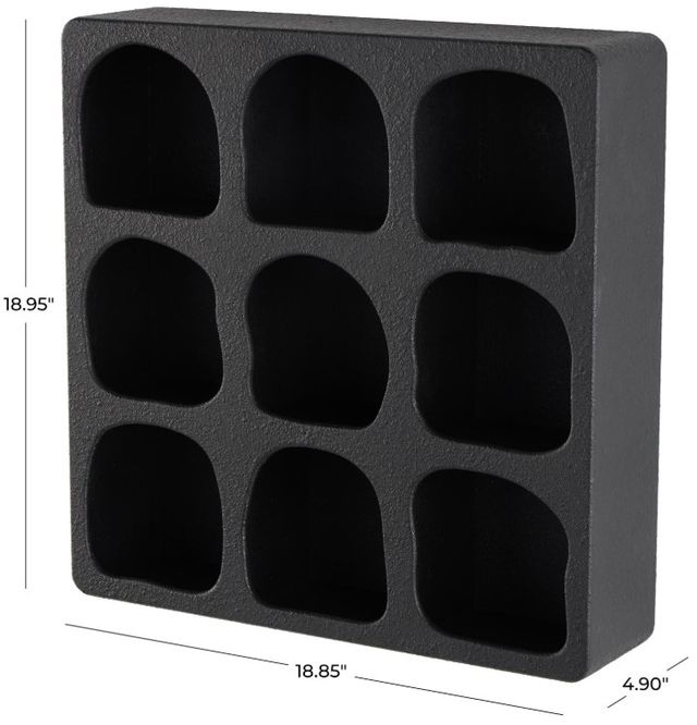 Deco Marche Black 19" Wall Shelf-2