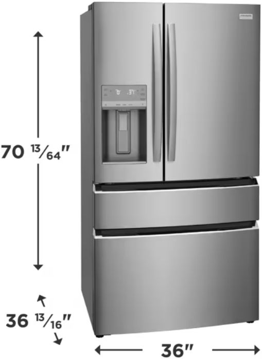 Frigidaire Gallery® 36" 26.3 Cu. Ft. Smudge-Proof® Stainless Steel French Door Refrigerator-2