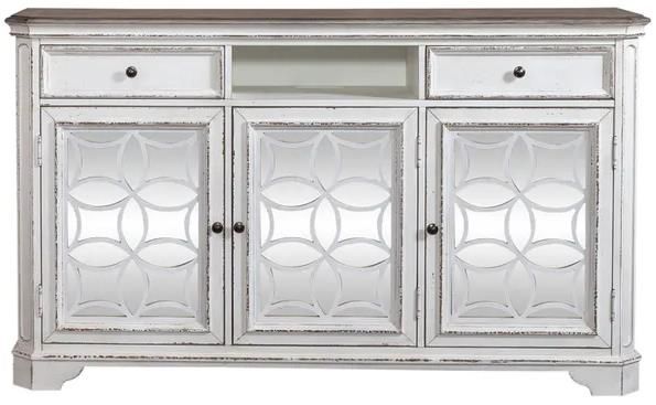 Liberty Furniture Magnolia Manor Antique White 68" Highboy TV Console-1