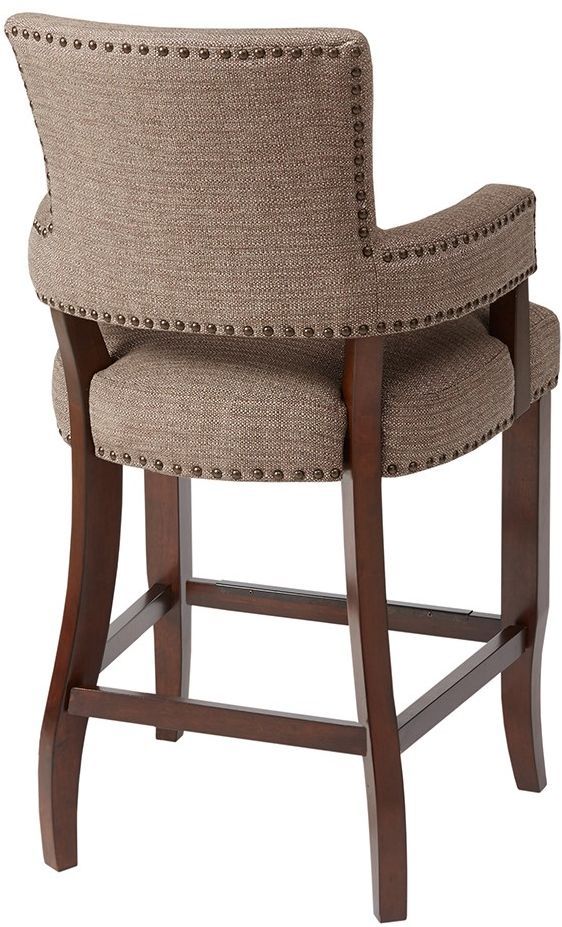 Olliix by Madison Park Brown Dawson Arm 26‘’ Counter Stool-3
