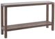 Bassett Mirror Calum Glass Top Console Table with Brown Base-0