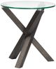 Magnussen Home® Jax Carbon Shadow Round End Table-2