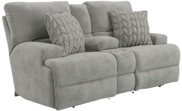Catnapper® Renaldo Stone Power Lay Flat Console Loveseat-0