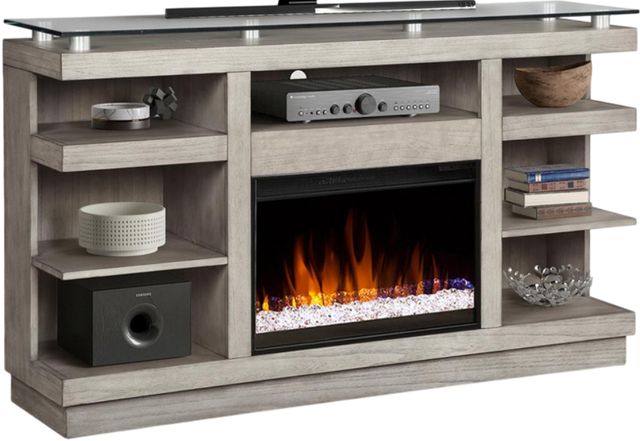 Legends Home Celino Gray 65" Fireplace Console-0