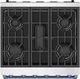 Thor Kitchen Gordon Ramsay Collection 30" Stainless Steel Pro Style Gas Range with Precision Knob Control and Blue Trim-5