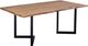 Porter International Designs Manzanita Natural Dining Table with Black V Base-0