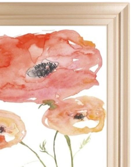 Classy Living Jennifer Goldberger Neon Poppies II Wall Art-1