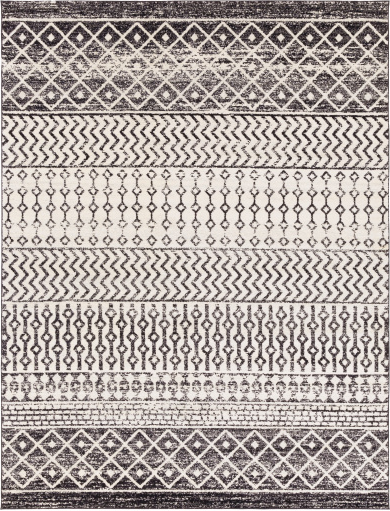 Surya Elaziz Gray/White 8'x10' Area Rug-0
