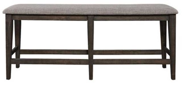 Liberty Furniture Double Bridge Dark Chestnut/Gray Counter Bench-3
