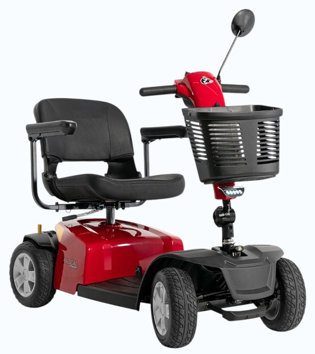 Mega Motion Rascal® Conquest Black/Red 4-Wheel Mobility Scooter-2