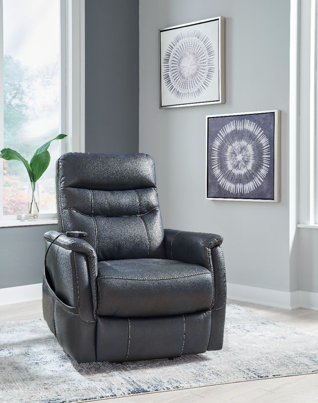 Signature Design by Ashley® Strawbill Sapphire Power Lift Recliner-2