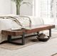 Classic Home Duarte Black/Rustic Brown 58" Bench-1
