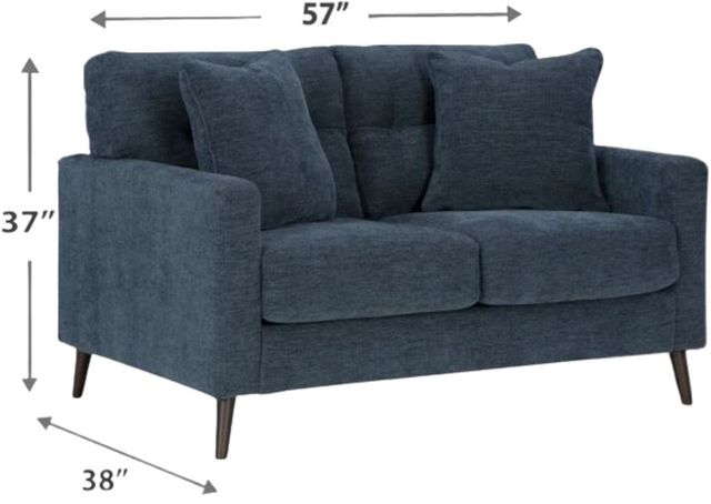 Signature Design by Ashley® Bixler Navy Loveseat-2