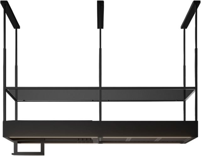 Falmec Spazio 70" Painted Black Steel Island Range Hood-0