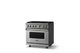 Viking® 5 Series 36" Stainless Steel Pro Style Gas (LP) Range with Polished Chrome Trim-2