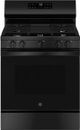 GE® 500 Series 30" Black Freestanding Gas Range-0