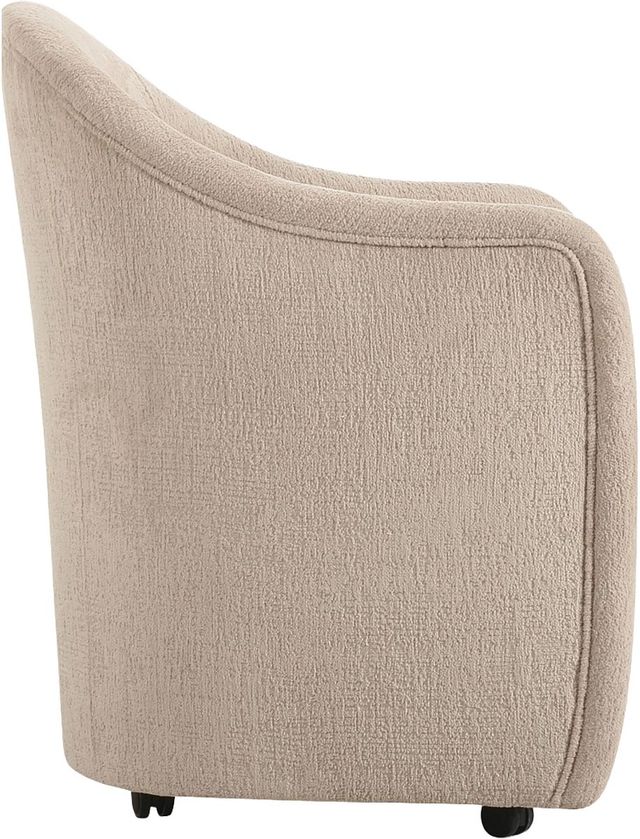 Moe's Home Collection Drava Beige Rolling Dining Chair-2