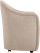 Moe's Home Collection Drava Beige Rolling Dining Chair-2