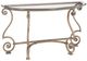 Bernhardt Solano Glass Top Console Table with Aged Bronze Base-0