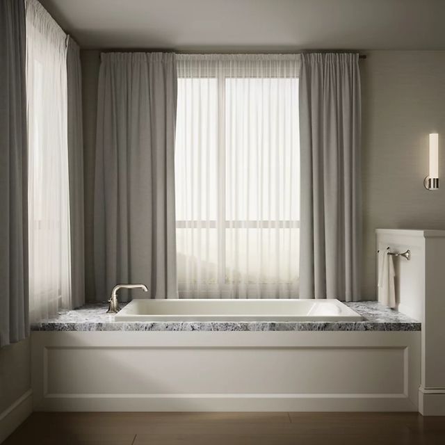 KOHLER® Avec® Biscuit 60" x 42" Drop-In Bath-4