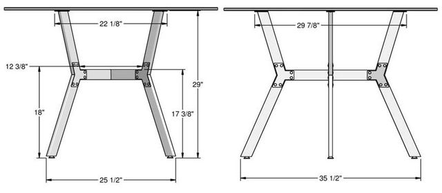 Amisco Customizable Norcross 30" Dining Table with Solid Birch Top-2