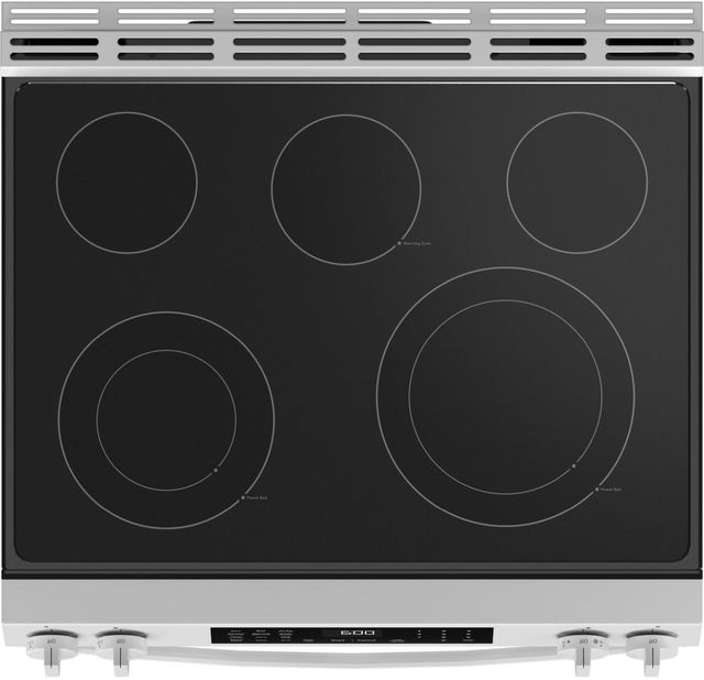 GE® 600 Series 30" White Slide-In Electric Range-4