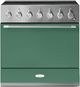 AGA™ Mercury 36" Stainless Steel Pro Style Induction Range with Mineral Green Door-0