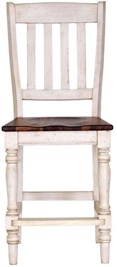 Napa Furniture Design Belmont Brown/White Bar Stool-0