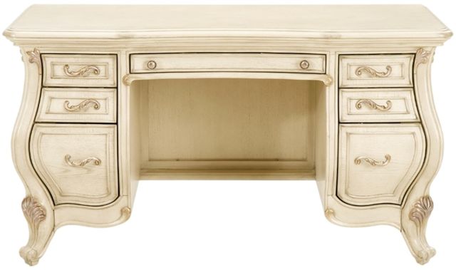 Michael Amini® Platine De Royale Champagne Vanity Desk-2