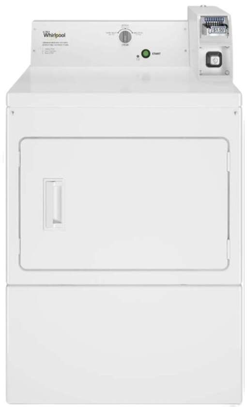 Whirlpool® Commercial 7.4 Cu. Ft. White Front Load Electric Dryer-0