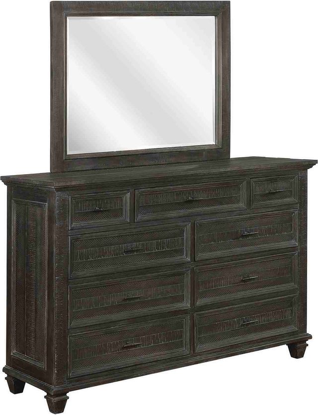 Coaster® Atascadero 4-Piece Weathered Carbon Queen Storage Bedroom Set-2