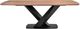 Armen Living Everett Walnut Dining Table with Black Base -0