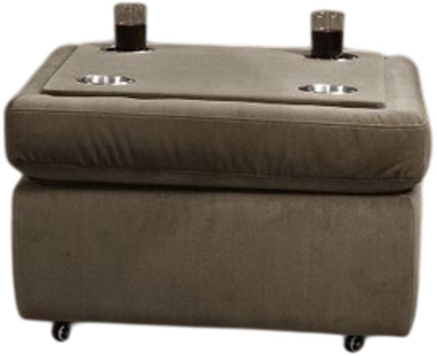 Corinthian Furniture Danielle Mushroom Ottoman with Caster-0