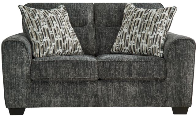 Signature Design by Ashley® Lonoke Gunmetal Loveseat-1