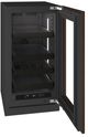 U-Line® Seamless Collection 18" 3.5 Cu. Ft. Panel Ready  Beverage Center with Glass Door-4
