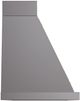 Ilve® Nostalgie II Noblesse 48" Graphite Matte Wall Mounted Range Hood with Brass Trim-2